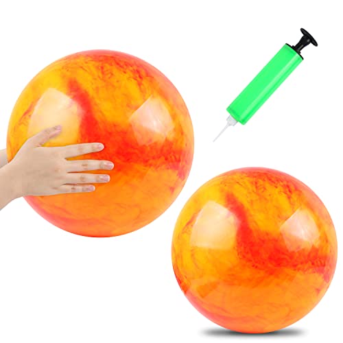 18 Inches Marbleized Bouncy Balls Large Bouncing Ball Inflatable Rubber