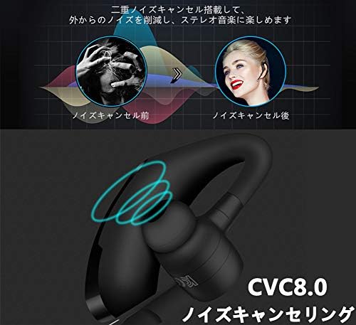Amazon 19進化版cvc8 0ノイズキャンセリング Bluetooth ヘッドセット 日本語音声 Dutison Bluetooth 4 1 片耳 ハンズフリー通話 イヤホン 耳掛け型 マイク内蔵 左右耳兼用 高音質 各種類設備に対応 日本語説明書付き ヘッドセット 通販