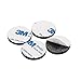 Tenn Well Felt Pads, 50PCS Round 1 Inch Self-Adhesive Fiber Felting Heavy Duty Furniture Protectors for Hard Surfaces, Black