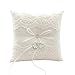 Ring Bearer Pillow, Ivory Wedding Ring Pillow,Ring Bearer Cushion 8.26 Inch For Wedding Party