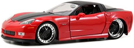 Jada Bigtime Muscle 2006 Chevy Corvette Z06 with Atomic Rims 1:24 Scale (Red)