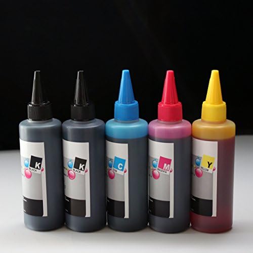 Compatible CISS Refill Ink Bottles(500ml, 100ml Per Color &amp; Extra 100ml Black) for Canon PGI-250 CLI-251