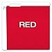 Pendaflex Recycled Hanging Folders, Letter Size, Red, 1/5 Cut, 25/BX (81608)