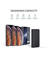 AUKEY USB C Power Bank, 10000mAh Cargador Portatil, Dual Output Battery Pack Compatible con iPhone Xs XS Max XR, Samsung Galaxy Note9 y más