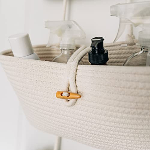 OrganiHaus White 3Tier Wall Hanging Baskets for Organizing Hanging