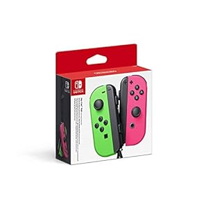 Nintendo 250037 Joy Con Paar Controleur, Neon Groen/Neon Roze (Nintendo Switch)