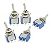 uxcell 5 Pcs On/On SPDT Sinlge Pole Double Throw Mini Toggle Switch AC 250V/5A 125V/3A