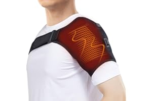 honarry Shoulder Heating Pads for Pain Relief - Electric Heated Shoulder Brace with 3 Temperature Settings, Suitable for Left and Right, Unisex