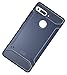 TUDIA Essential Phone PH-1 Case, Carbon Fiber Design Lightweight [TAMM] TPU Bumper Shock Absorption Cover for Essential Phone PH-1 (Navy Blue)