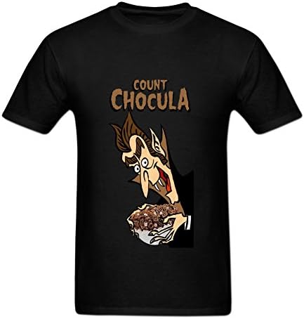 Edesetguy Count Chocula Cereal 100% Cotton O-Neck T-Shirt For Men XXXL Black