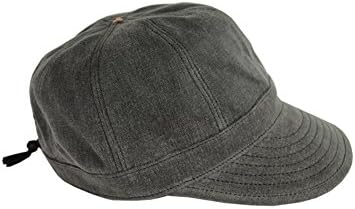 The Stopper Vintage Style Waxed Cotton Work Cap, Charcoal