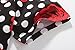 SSLR Men's Polka Dot And Rose Button Down Short Sleeve Casual Shirt (Medium,Black)