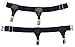 JAIFEI High-End Sock Garters- Premium 2-Pack Double Sturdy Clip Sock Suspenders For Cotton & Silk Socks (Navy)