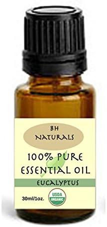 Best Eucalyptus essential oil 30ml eurodropper bottle Certified Organic 100% Pure Smithii Organic Steam Distilled Helps relieve sinus, colds, allergies