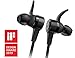 NuForce BE Live5 Wireless Audiophile Earphones with 8h Battery Life, AAC + aptX, Large 8mm Driver for deep Bass, New Innovative Battery Design and Aluminum housing, Black (Black)