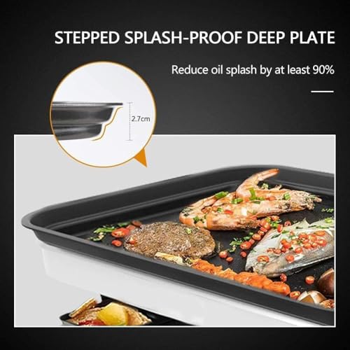 Dxmocos Raclette Grills Indoor Raclette Machine, Grill for 8 with Non-Stick Coating Plate, 8 Mini Pans, 1500W Adjustable Temperature Control for 8 Person