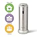 Automatic Soap Dispenser - Brushed Stainless Steel Jar for Kitchen, Bath, Restroom, Laundry; Best for Liquid Dish, Hand Soaps, Sanitizer, Lotion -No Pump Water Resistant bottle from Nexon Choice 300ml