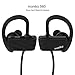 moniko Bluetooth Headphones Bluetooth 4.1 Best Wireless Earphones Sports Stereo Earbuds with Mic IPX4 Waterproof Headsets Noise Canceling Headsets Sweatproof Earbuds for IPhone Android Samsung(Black)
