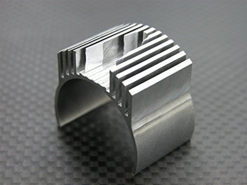 Kyosho Mini Inferno Upgrade Parts Aluminum Motor Heat Sink - 1Pc Special Design Silver