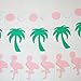 Bobee Pink Flamingo Party Decorations, 7-Foot Paper Garland, 6