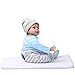 Nicery Reborn Baby Doll Soft Simulation Silicone Vinyl 22inch 55cm Magnetic Mouth Lifelike Boy Girl Toy Blue Dog