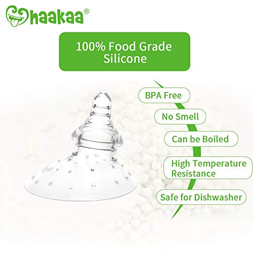 haakaa Nipple Shield Breastfeeding with Carry Case Using for Protects