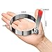 Egg Ring, Stainless Steel Omelet Mold Non Stick Fried Egg Mold with Handle Pancake Ring Metal Kitchen Cooking Tool for Breakfast (set of 4)