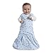 HALO 100% Cotton Sleepsack Swaddle, 3-Way Adjustable Wearable Blanket, TOG 1.5, Blue Pup Pals, Newborn, 0-3 Months
