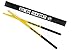 Original High-Grade Plastic FITNESS ROCKSTAR DRUMSTICKS™ for Fitness, Aerobic Classes, Workouts, Exercises, Cardio Drumming + ANTI-SLIP Handles, Yellow Pair