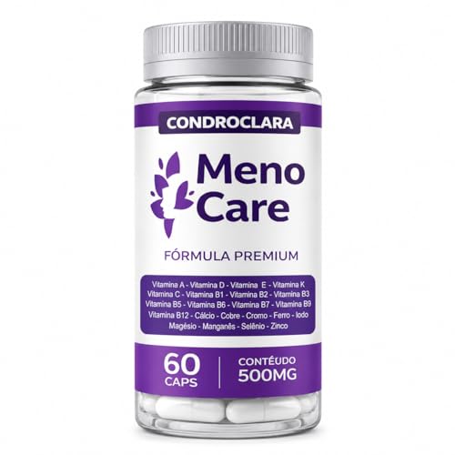 Meno Care Suplemento Alimentar 60 Cápsulas | Menocare Auxílio Natural na Menopausa | Equilíbrio, Bem-Estar e Qualidade