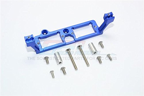 Traxxas TRX-4 Trail Defender Crawler Upgrade Parts Aluminum Front And Rear Gear Box 2-Speed Diff Lock Servo Mount - 1Pc Set Blue