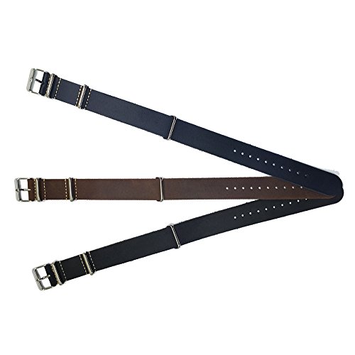 Implanted Defibrillator Top Grain Leather NATO Style Medical Alert