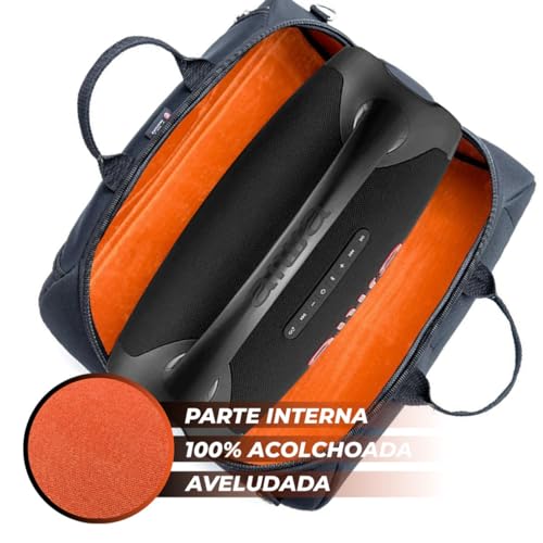 TRIBOSHOP Bolsa Case Capa Bag Compatível Boombox Plus Aiwa, A Prova D'Água, Acolchoado - Com Alças De Mão E Ombro