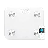 IREALIST Smartphone Connected Fat Scale, Digital Body Fat Analyzer Bathroom Scale