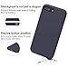 iPhone 8 Plus Case, iPhone 7 Plus Case, JASBON Liquid Silicone Phone Case with Free Screen Protector Gel Rubber Shockproof Cover Full Protective Case for Apple iPhone 8 Plus/iPhone 7 Plus-Dark Blue
