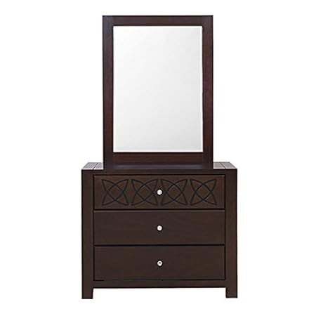 HomeTown Astra Dresser with Mirror (Wenge)