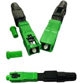 YDC Fast SC/APC Singlemode Fiber Optic PrePolished Connector - Embedded FTTH Fiber Optic Connector - 3-Pack