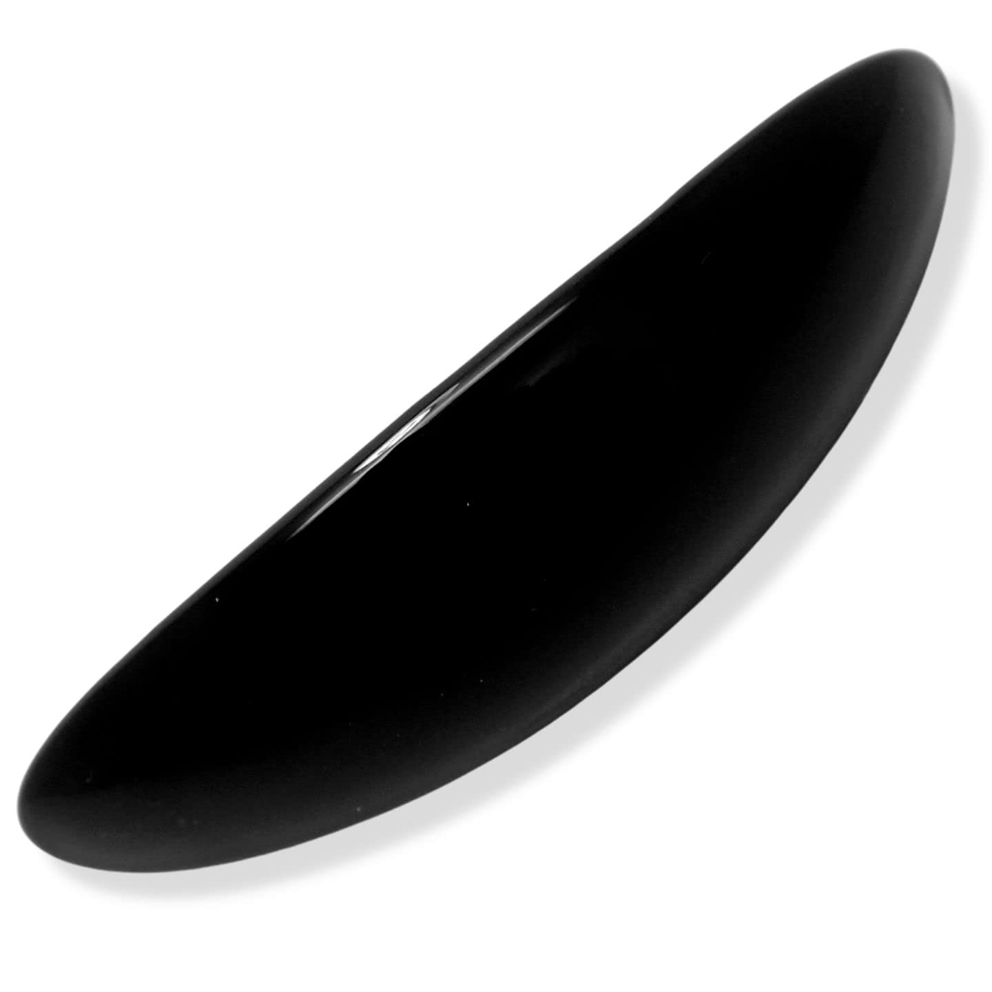 Topkids Accessories Hair Barrette Clips Slides Women Girls Styling Grips Large Thick Fine Sectioning Wedding Bridal Hairdressing Products (1pc Black Oval 9cm 3.5")