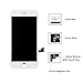 Screen Replacement for iPhone 8 Plus (5.5 inch) -3D Touch LCD Screen Digitizer Replacement Display Assembly with Waterproof Adhesive, Tempered Glass, Tools,Instruction (White)