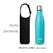 Jearey Water Bottle Vacuum Insulated 16oz Stainless Steel Double Walled Keep Cold and Hot Leak Proof BPA Free Outdoor Sports Drinking Bottle(Lake Blue)
