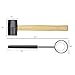 FANATU Coconut Opener Tool Set for Young Coconuts – Super Safe & Easy to Use Coconut Opening Tool – Food Safe Stainless Steel Coconut Opener Set with Hammer