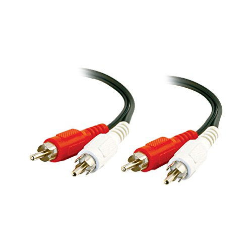 c2g 40467 value series cable de audio estéreo rca, negro 