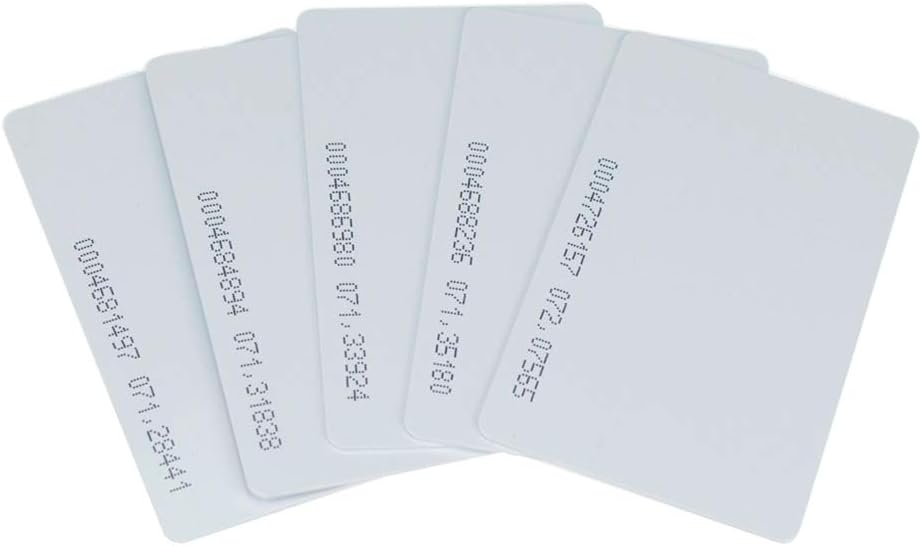 OBO HANDS125khz Writable Rewritable White Plastic T5577 RFID Card Proximity Door Control Entry Access (10)