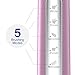 5 Modes Teeth Whitening Electric Toothbrush Sonic Toothbrush with 3 Heads and 1 Interdental Head, Travel USB Rechargeable toothbrushes with Smart Timer, Waterproof Pink for Girls by Gloridea