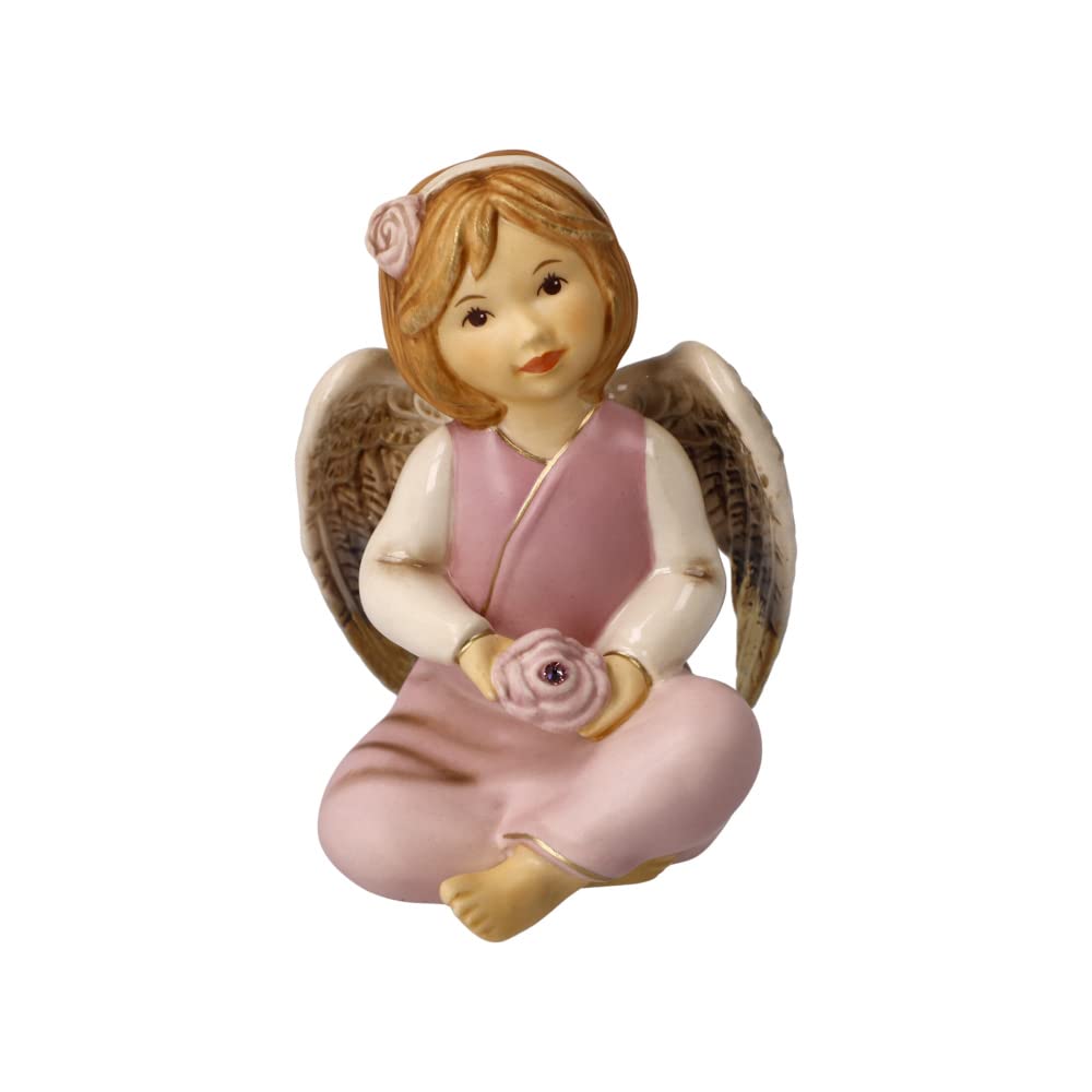 Goebel 41-645-02-1 Christmas Decoration Angel Figurine Made of Porcelain Dimensions: 10 cm x 7 cm x 7 cm