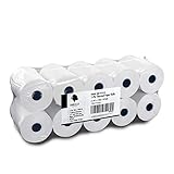 Gorilla Supply 3-1/8 X 119' 1-ply Thermal Paper Rolls Sealed Pack of 10 Rolls for First Data Fd100 Fd200 Fd300 Hypercom T77