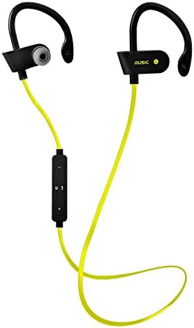 Bluetooth Headphones -Bchway V4.1 Wireless Earbuds 5 Hr Playtime Sport In-Ear Sweatproof Earphones with Mic Premium Bass Sound Headset Noise Cancelling for Gym Running Workout (Yellow)