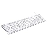 Aluminum USB Wired Keyboard with Numeric Keypad for Apple Mac Pro, Mini Mac, iMac, iMac Pro, MacBook Pro/Air