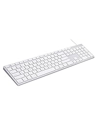 Teclado con cable USB de aluminio con teclado numérico para Apple Mac Pro, Mini Mac, iMac, iMac Pro, MacBook Pro Air