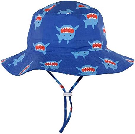Baby Sun Hat Boy - Toddler Bucket Hat Girls Beach Hat for Kids SPF 50+ Protection Adjustable Chin Strap Widebrim Kids Hat